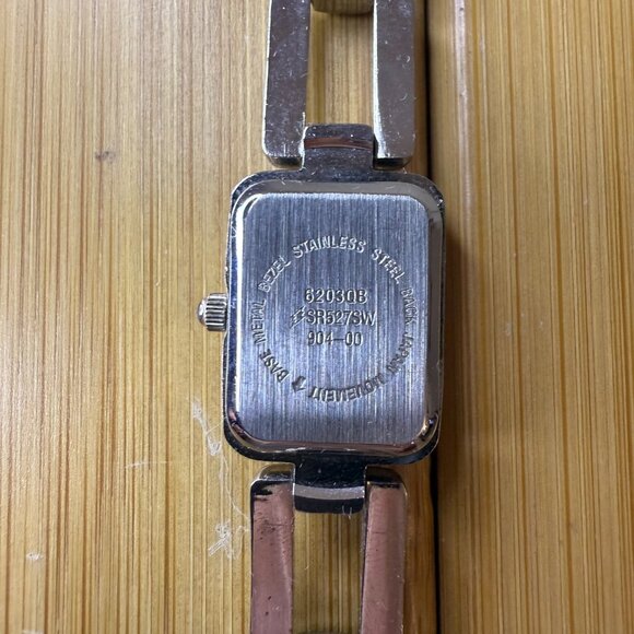 Gloria Vanderbilt GVII Ladies' Silver & Baby Blue Tank Watch 5203QB - Picture 5 of 5